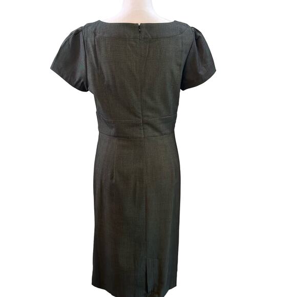 Adrienne Vittadini Gray round Collared Dress - Picture 4 of 6